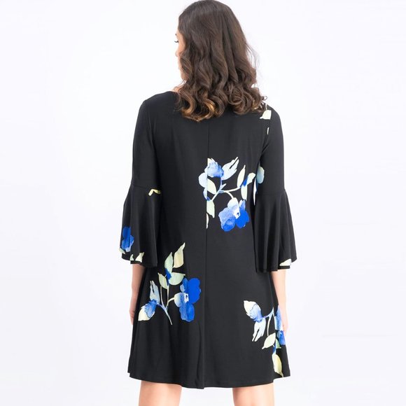 LAUREN RALPH LAUREN Tycenda Bell Sleeve Floral Shift Dress - Picture 4 of 11